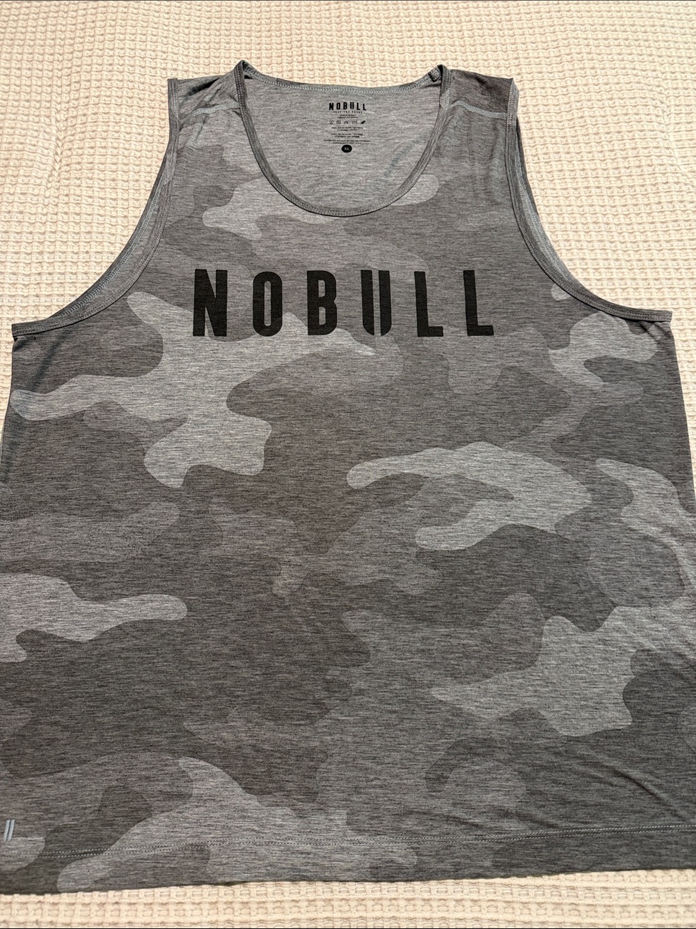 NOBULL XL Men’s Grey Camo Tank